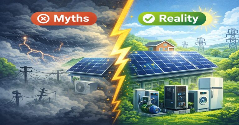Common Solar Myths vs Reality: What Beginners Should Know Before Going Solar Common Solar Myths vs Reality: What Beginners Should Know Before Going Solar